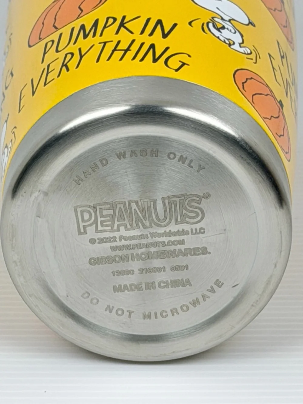 Peanuts Snoopy Pumpkin Everything Fall 20oz Metal Coffee Tumbler Coffee Travel